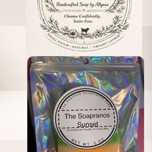 The Soapranos Sunset Handcrafted Goat Milk Soap he smells like trouble